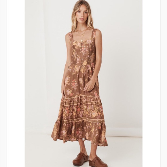 Spell & the Gypsy Collective Meadowland Linen Dress size XS EXCELLENT - Picture 2 of 15